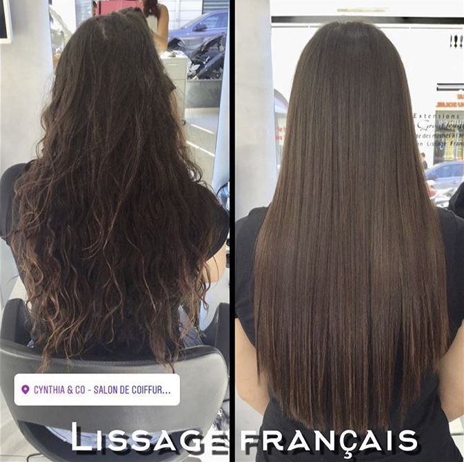 lissage de cheveux